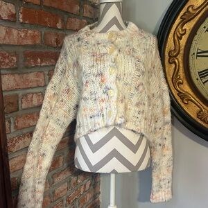 Urban Outfitters • Pastel Speckled Knit Cardigan